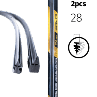 ZOLLEX Nadomestne gumice za brisalce 2pcs (6mm 2B)