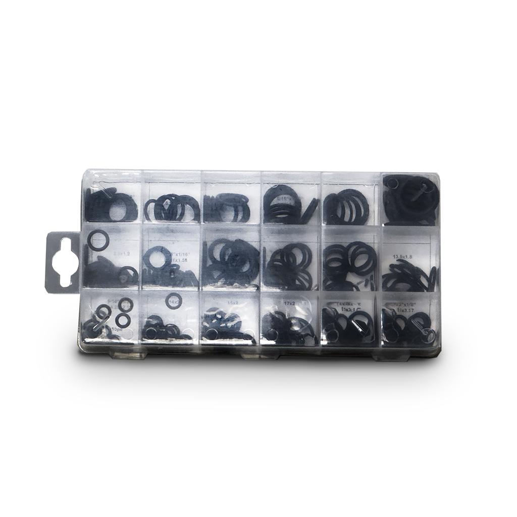 Set gumijastih obročev (270 kos) črna