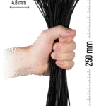 ZOLLEX Najlonska vezica 4,8 X 250 (ČRNA) 100 kos