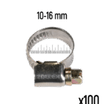 ZOLLEX Cevne objemke iz nerjavnega jekla GT 10-16 mm (100 kos)