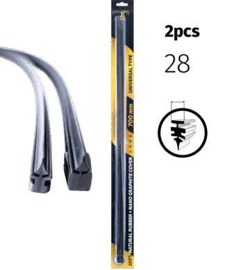 ZOLLEX Nadomestne gumice za brisalce 2pcs (6mm 2B)