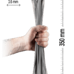 ZOLLEX Najlonska vezica 3,6 X 350 (SIV) 100 kos