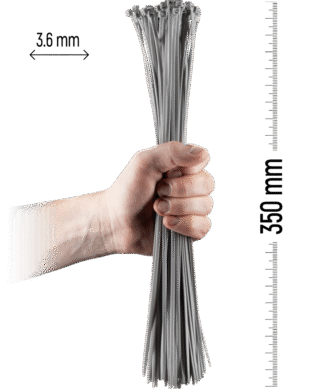 ZOLLEX Najlonska vezica 3,6 X 350 (SIV) 100 kos