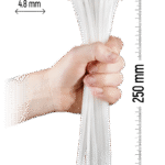 ZOLLEX Najlonska vezica 4,8 X 250 (BELA) 100 kos