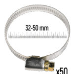 ZOLLEX Cevne objemke iz nerjavnega jekla GT 32-50 mm (50 kos)