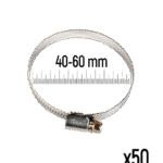 ZOLLEX Cevne objemke iz nerjavnega jekla GT 40-60 mm (50 kos)