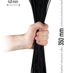 ZOLLEX Najlonska vezica 4,8 X 350 (ČRNA) 100 kos