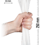 ZOLLEX Najlonska vezica 3,6 X 250 (BELA) 100 kos