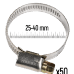 ZOLLEX Cevne objemke iz nerjavnega jekla GT 25-40 mm (50 kos)