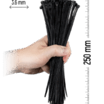 ZOLLEX Najlonska vezica 3,6 X 250 (ČRNA) 100 kos