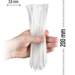 ZOLLEX Najlonska vezica 3,6 X 200 (BELA) 100 kos