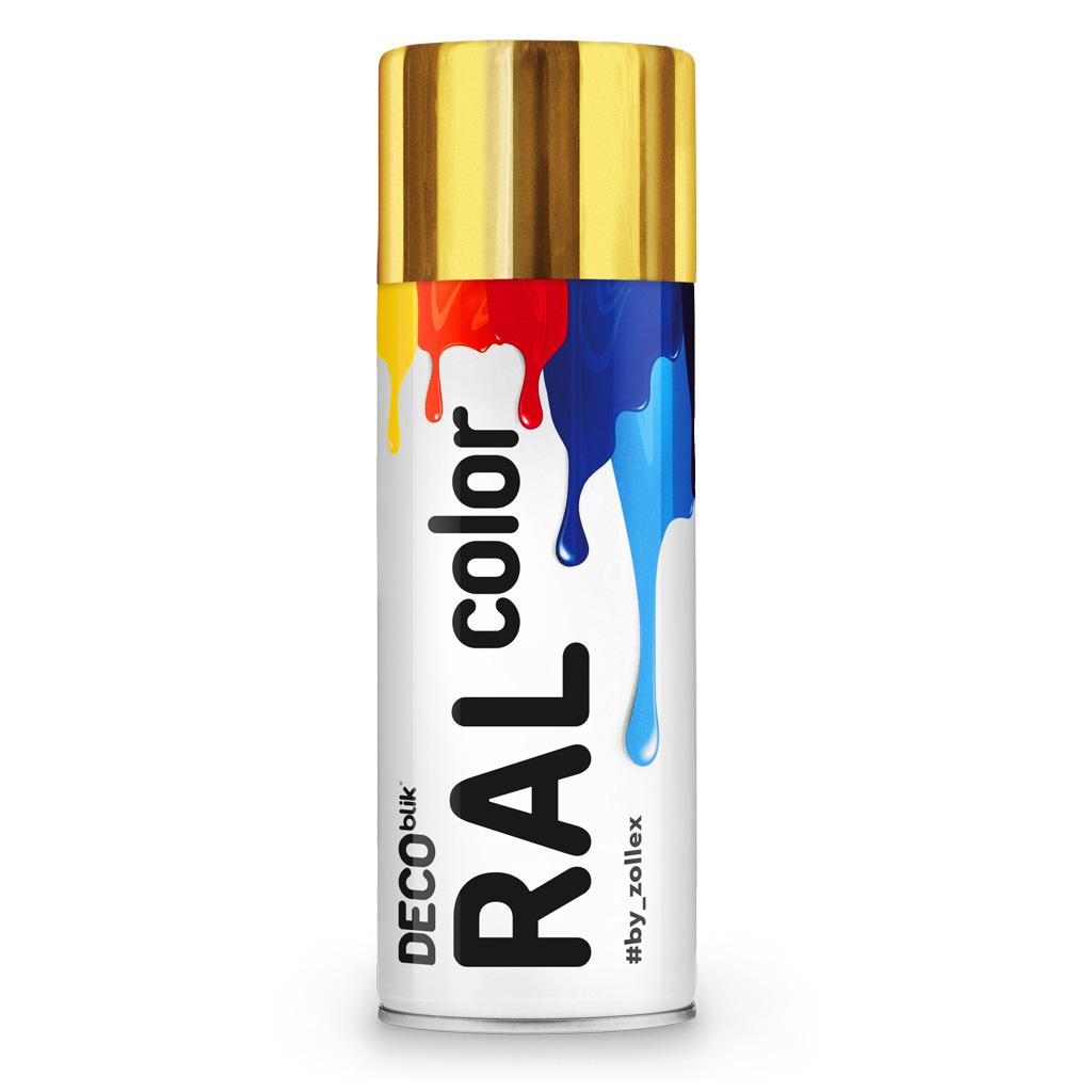 DECO BLIK Barva v razpršilu Bright Gold 400ml